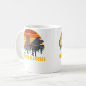Mug Pianosaurus Pianist Player Piano (Devant gauche)