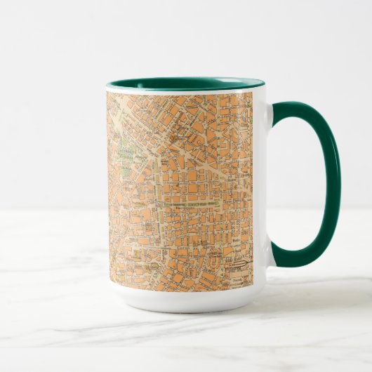 Mug Pianta di Milano - Carte de Milan, Italie (Droite)