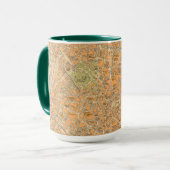 Mug Pianta di Milano - Carte de Milan, Italie (Devant gauche)