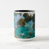 Mug Piaynemo Raja Ampat Islands Paradise View Art (Centre)