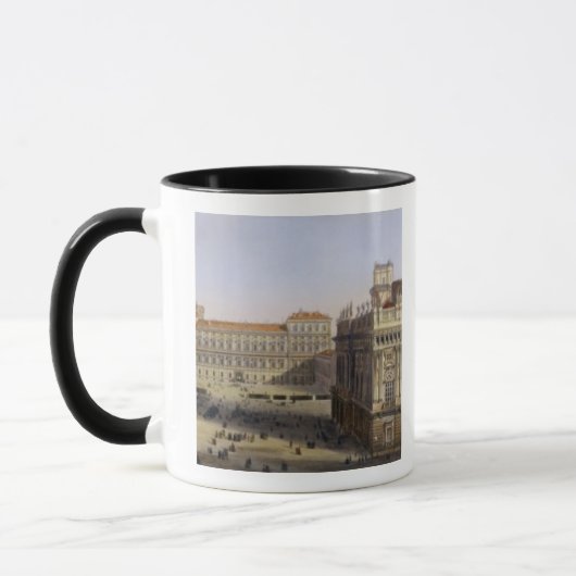 Mug Piazza Castello, Turin, gravé par F. Citterio (c (Gauche)
