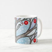 Mug Pic-de-bois dans le vitrail de Noël (Devant droit)