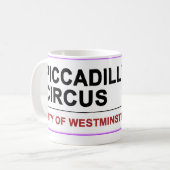 Mug Piccadilly Circus Londres (Devant gauche)