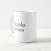 Mug Piccolo Tesoro Chic Cadeau de Naissance Souvenir (Devant gauche)