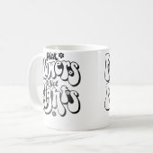 Mug Pick Flowers Not Fights Vintage 70S Peace (Devant gauche)