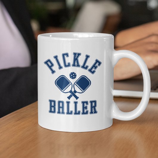 Mug Pickle Baller Funny Pickleball