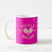 Mug Pickle Baller Pickleball Collegiate Typographie (Gauche)