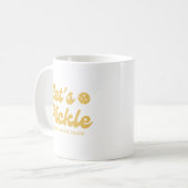 Mug Pickle Cool Retro Texte personnalisé (Devant gauche)