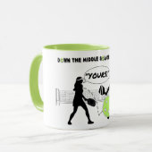 Mug Pickleball : Au milieu résout l'énigme (Devant gauche)