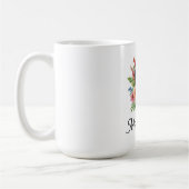 Mug Pickleball avec de belles fleurs (Gauche)