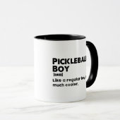 Mug Pickleball Boy Funny Dictionnaire Définition Pickl (Devant droit)