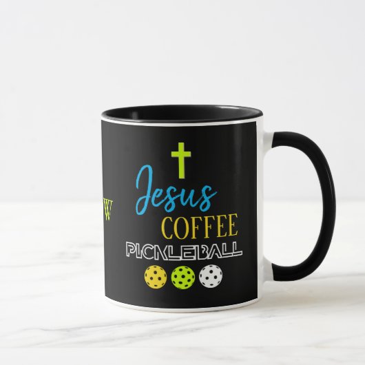 Mug Pickleball Café JESUS de Style (Droite)