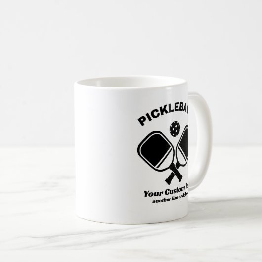 Mug Pickleball Club Pickleball Paddle & Ball Custom (Devant droit)