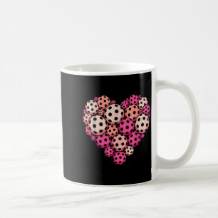 Mug Pickleball cœur valentine's day amateur de pickleb