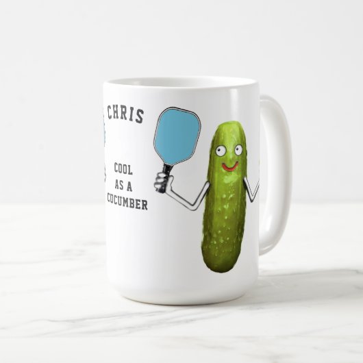 Mug Pickleball Drôle (Devant droit)