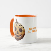 Mug Pickleball éffrayant Citrouille Pickleballer Hallo (Devant gauche)