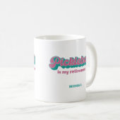 Mug Pickleball est mon plan de retraite Rose sarcelle (Devant droit)