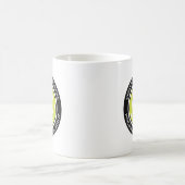 Mug Pickleball Funky Custom Quote Nom initial Noir (Centre)