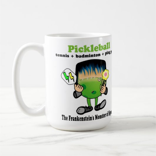 Mug Pickleball - le monstre des sports de Frankenstein (Gauche)