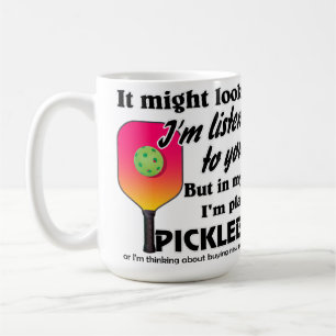 Mug Pickleball Lover Dans ma tête je joue au Picklebal
