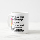Mug Pickleball Lover Dans ma tête je joue au Picklebal (Devant gauche)