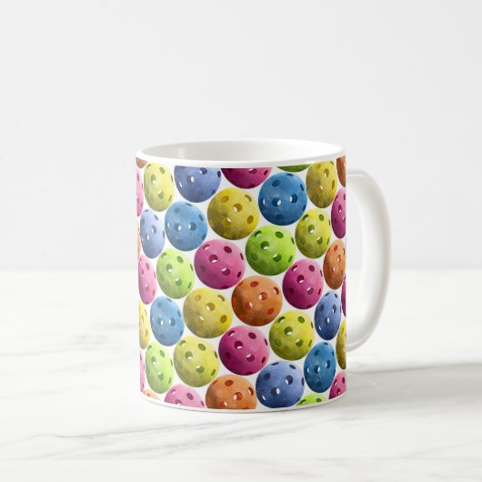 Mug Pickleball multicolore (Devant droit)