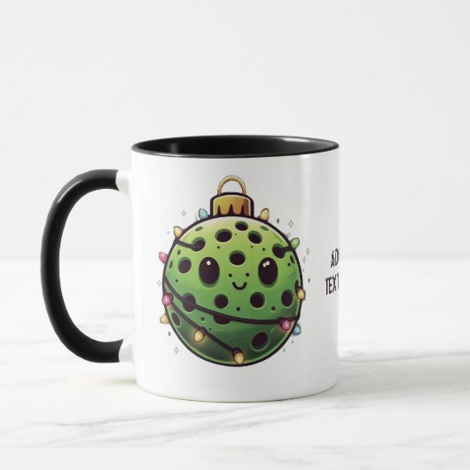 Mug Pickleball Noël Light Paddle-ball Sports (Gauche)