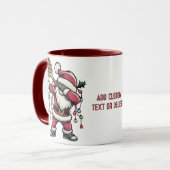 Mug Pickleball Noël Paddleball Dabing Père Noël (Devant gauche)