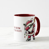 Mug Pickleball Noël Paddleball Dabing Père Noël (Devant droit)