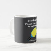 Mug Pickleball Où la transpiration est facultative (Devant gauche)