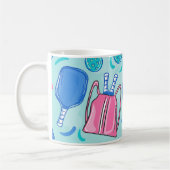 Mug Pickleball Paddles et Balls Blue Preppy (Gauche)