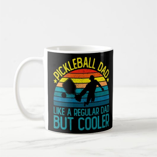 Mug Pickleball Papa Comme Un Père Régulier Mais Glaciè (Gauche)