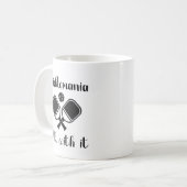 Mug Pickleball Picklemania Dill Avec Il drôle de pique (Devant gauche)