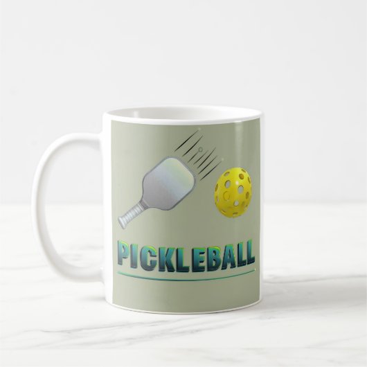 Mug Pickleball Player - Cool Paddle Art (Gauche)