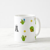 Mug Pickleball Player Nom personnalisé Drôle (Devant droit)