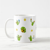 Mug Pickleball Player Nom personnalisé Drôle (Gauche)