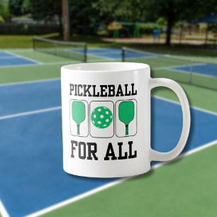 Mug Pickleball pour toutes les pagaies et Ball Green