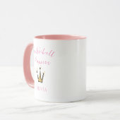Mug Pickleball Princess Gold Parties scintillant Tiara (Devant gauche)