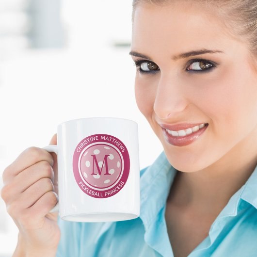 Mug Pickleball Princess Nom du devis personnalisé Prem