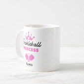 Mug Pickleball Princess Pink Personnalisé (Devant gauche)