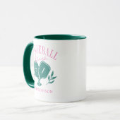 Mug Pickleball Queen Logo Monogramme Nom personnalisé (Devant gauche)