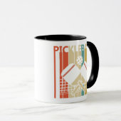 Mug Pickleball Rétro Vintage (Devant droit)