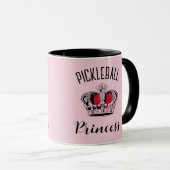 Mug Pickleball rose princesse Couronne (Devant droit)
