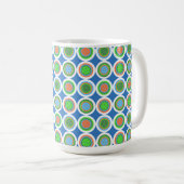Mug Pickleball Summer Polka Dot Orange Green Blue Ball (Devant droit)