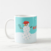 Mug Pickleball vacances Custom Humoristique Snowman Mu (Gauche)
