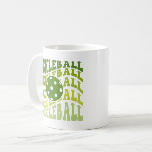 Mug Pickleball vert super (Devant gauche)