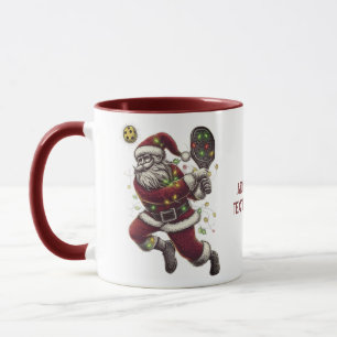 Mug Pickleballer Père Noël Pickleball Noël
