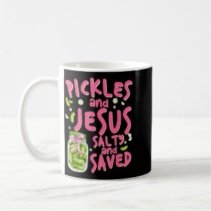 Mug Pickles et Jésus Salés et Sauvés Religieux