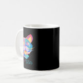 Mug Pico Art drôle Chat Abstrait (Devant gauche)