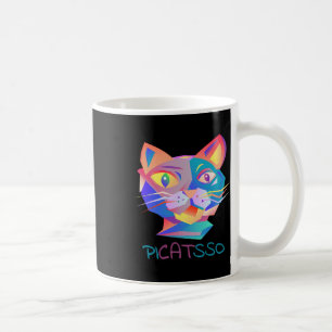 Mug Pico Art drôle Chat Abstrait